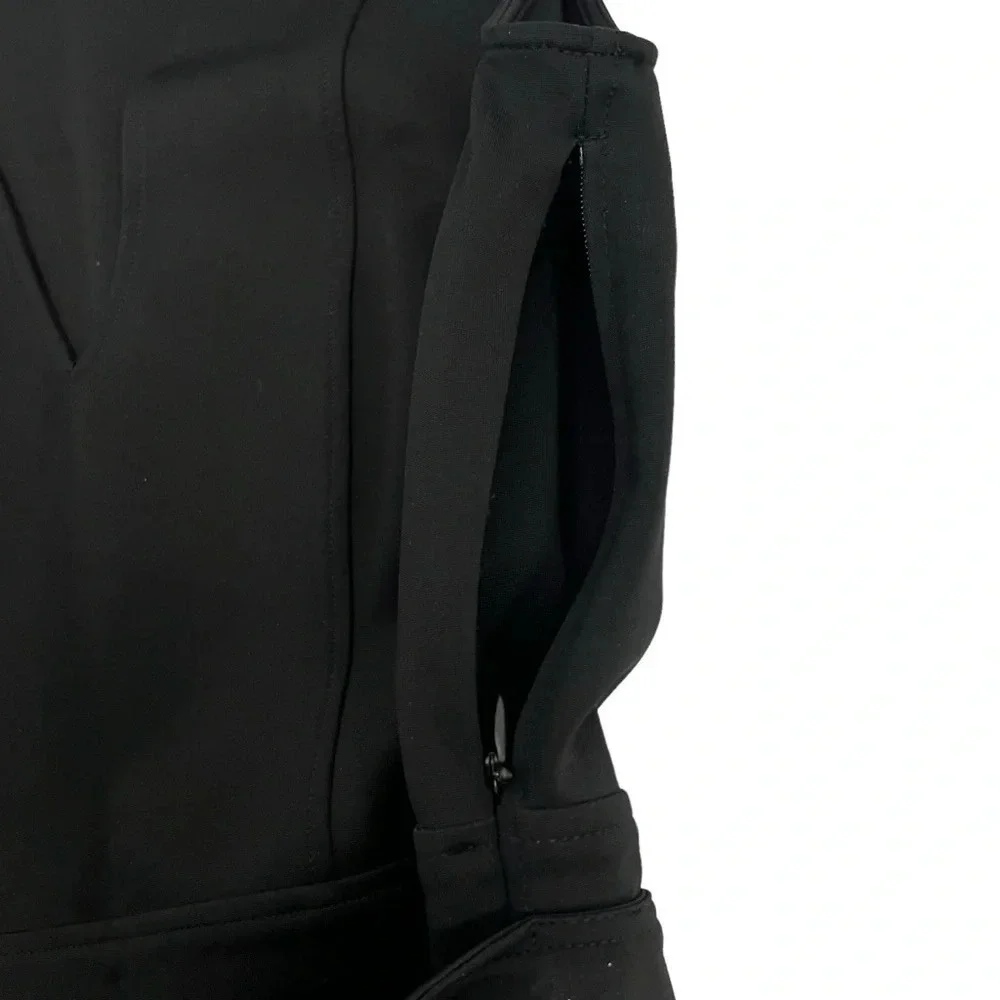 GUCCI Fitted Sleeveless V-neck Bamboo Belted Sheath Dress Black Luxury Size M - Picture 7 of 12